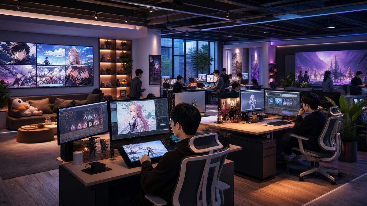 福利导航传媒公司办公室-动漫创作团队